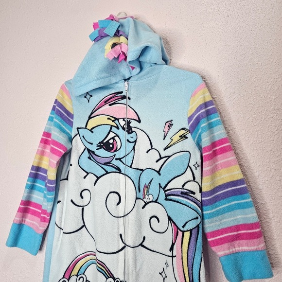 My Little Pony Other - Kids My Little Pony Rainbow Dash Fleece Pajamas Sleepsuit Costume Size 4